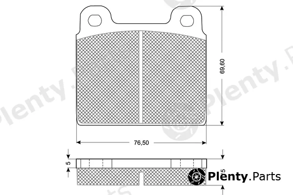Procodis France PF1018 — Brake Pad Set, disc brake