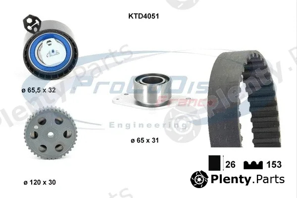 Procodis France KTD4051 — Timing Belt Kit