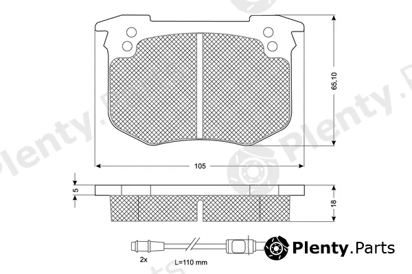 Procodis France PF10411 — Brake Pad Set, disc brake