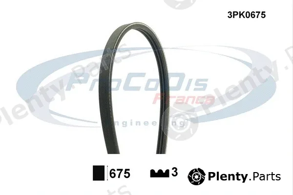 Procodis France 3PK0675 — V-Ribbed Belt