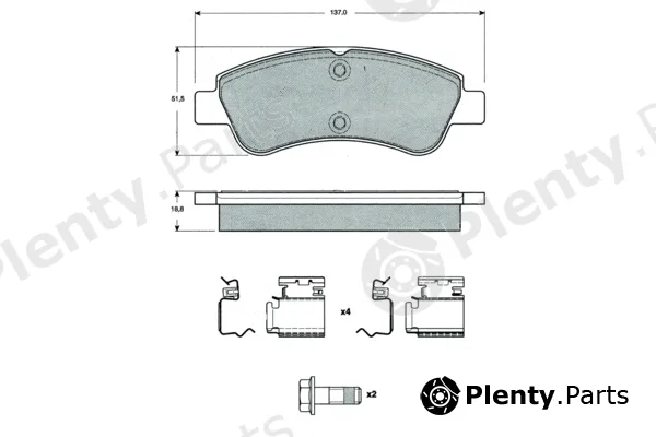 Procodis France PF1464 — Brake Pad Set, disc brake