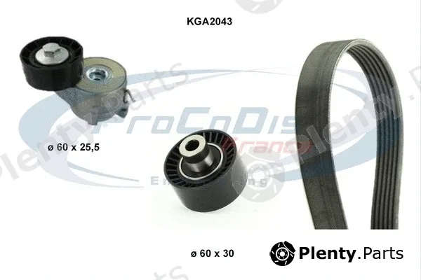Procodis France KGA2043 — V-Ribbed Belt Set