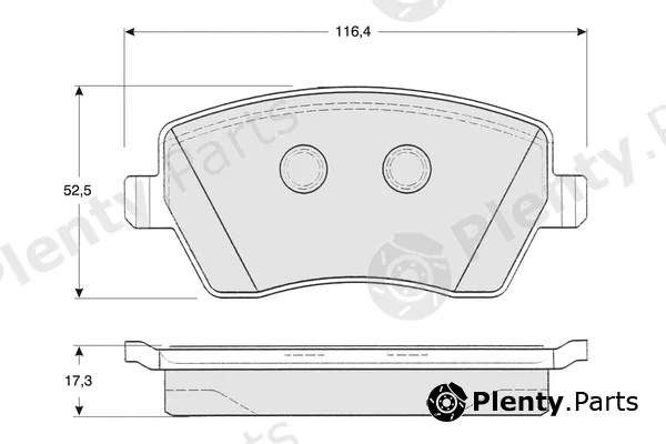Procodis France PF1416 — Brake Pad Set, disc brake