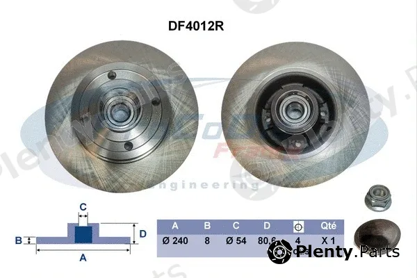 Procodis France DF4012R — Brake Disc