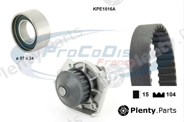 Procodis France KPE1016A — Water Pump & Timing Belt Kit