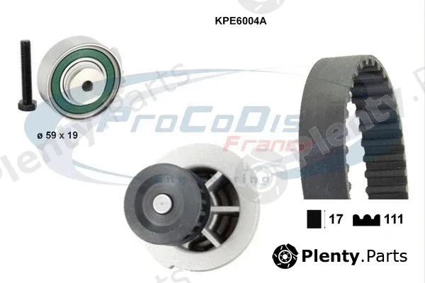 Procodis France KPE6004A — Water Pump & Timing Belt Kit