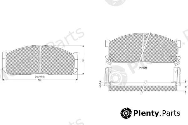 Procodis France PF1117 — Brake Pad Set, disc brake