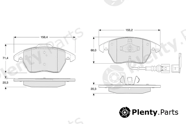Procodis France PF1311 — Brake Pad Set, disc brake