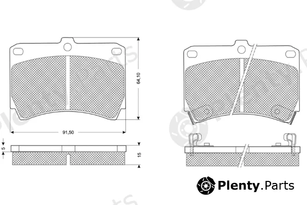 Procodis France PF1091 — Brake Pad Set, disc brake