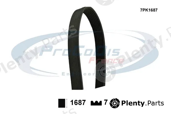 Procodis France 7PK1687 — V-Ribbed Belt