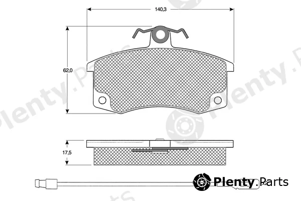 Procodis France PF10361 — Brake Pad Set, disc brake