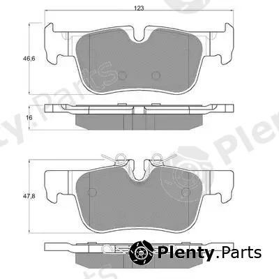 Procodis France PF1844 — Brake Pad Set, disc brake