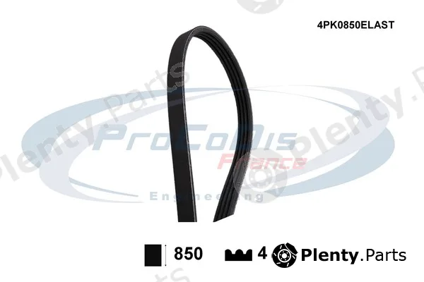 Procodis France 4PK0850ELAST — V-Ribbed Belt