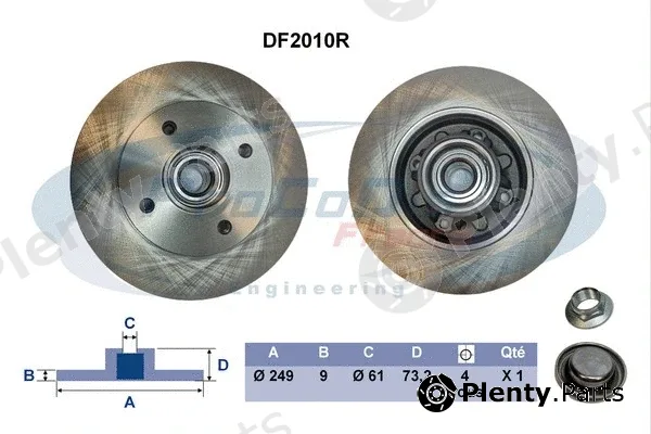 Procodis France DF2010R — Brake Disc