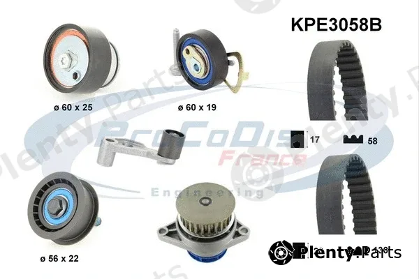 Procodis France KPE3058B — Water Pump & Timing Belt Kit