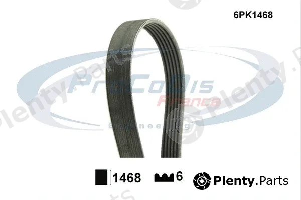 Procodis France 6PK1468 — V-Ribbed Belt