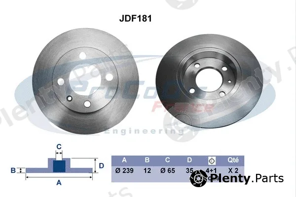 Procodis France JDF181 — Brake Disc