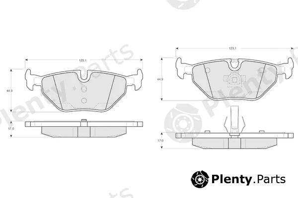 Procodis France PF1317 — Brake Pad Set, disc brake