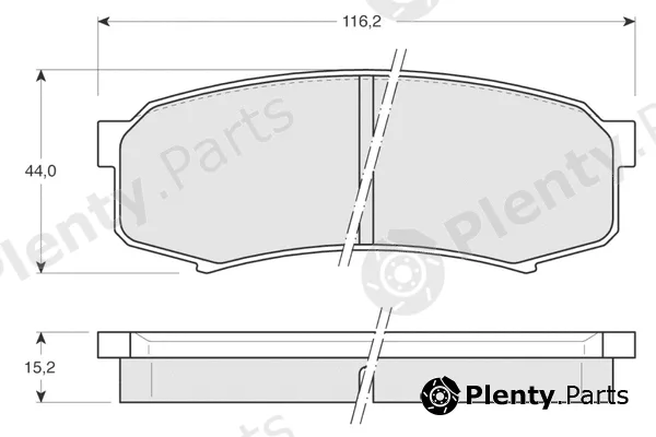 Procodis France PF1383 — Brake Pad Set, disc brake