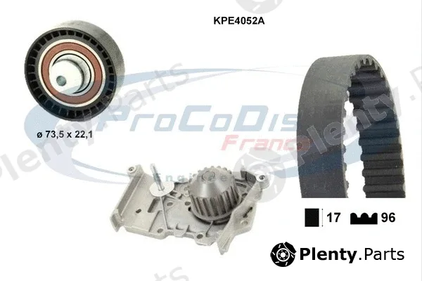 Procodis France KPE4052A — Water Pump & Timing Belt Kit