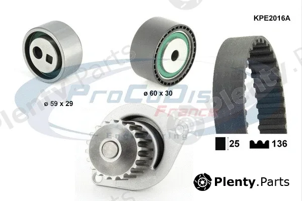 Procodis France KPE2016A — Water Pump & Timing Belt Kit
