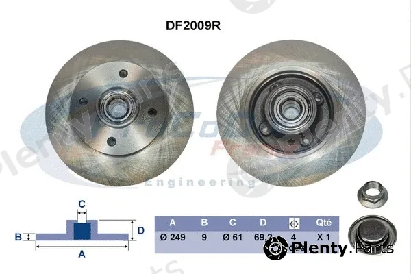 Procodis France DF2009R — Brake Disc