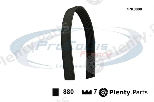 Procodis France 7PK0880 — V-Ribbed Belt