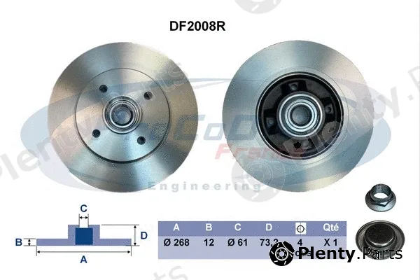 Procodis France DF2008R — Brake Disc