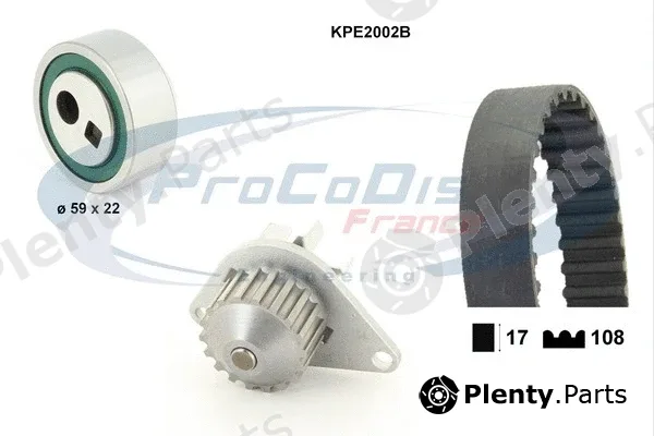 Procodis France KPE2002B — Water Pump & Timing Belt Kit