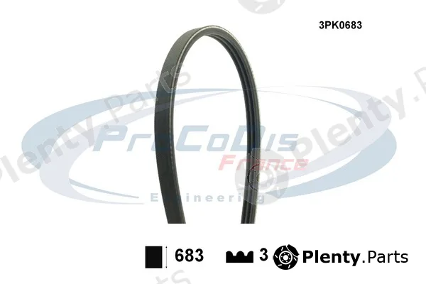 Procodis France 3PK0683 — V-Ribbed Belt