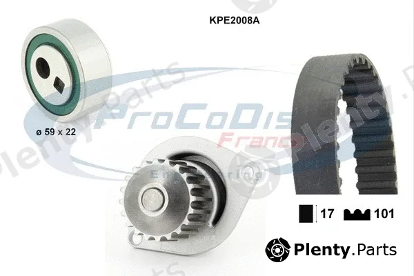 Procodis France KPE2008A — Water Pump & Timing Belt Kit