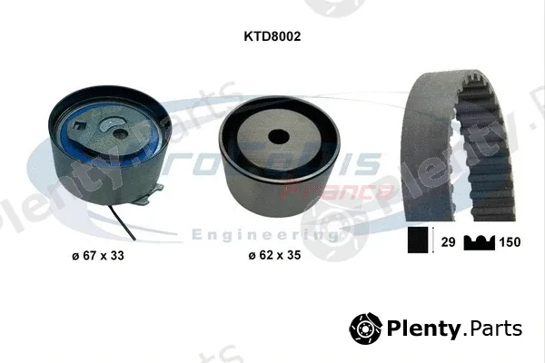 Procodis France KTD8002 — Timing Belt Kit