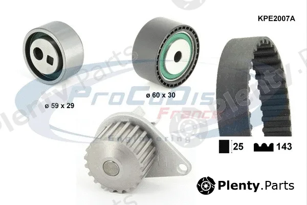 Procodis France KPE2007A — Water Pump & Timing Belt Kit