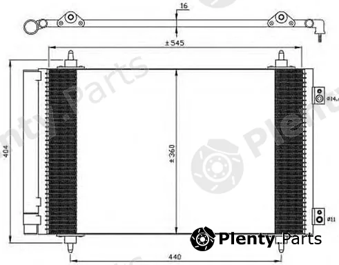 Autoclima 30311586CP — Condenser, air conditioning