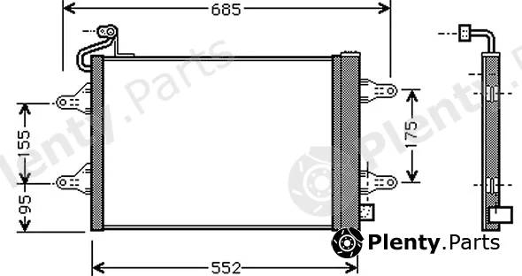 Autoclima 30311437CP — Condenser, air conditioning