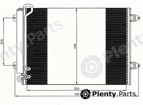 Autoclima 30311543CP — Condenser, air conditioning