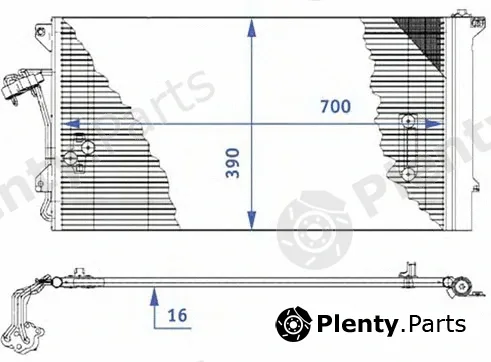 Autoclima 30311544CP — Condenser, air conditioning