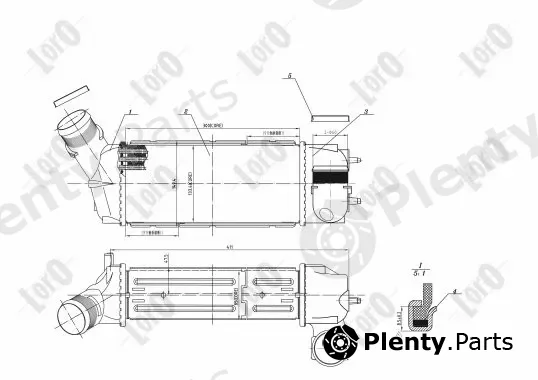 Abakus 009-018-0015 — Charge Air Cooler