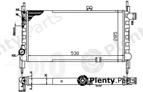 Abakus 037-017-0068 — Radiator, engine cooling