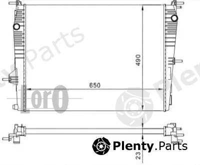 Abakus 042-017-0053 — Radiator, engine cooling