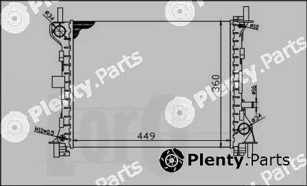 Abakus 017-017-0014 — Radiator, engine cooling
