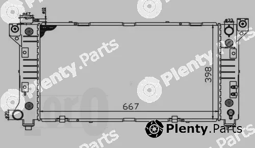 Abakus 008-017-0007 — Radiator, engine cooling