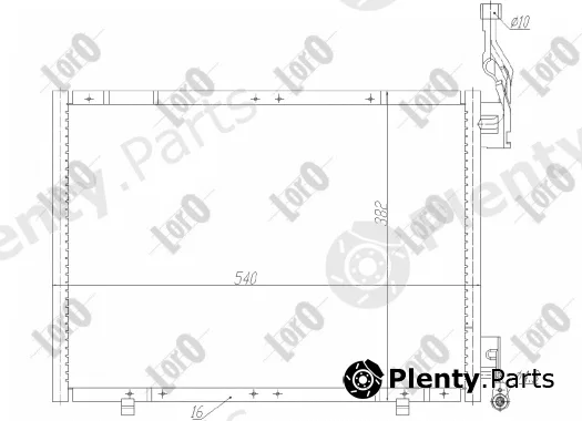 Abakus 017-016-0037 — Condenser, air conditioning