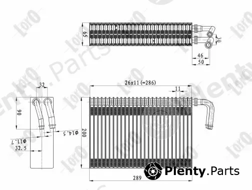 Abakus 004-020-0001 — Evaporator, air conditioning