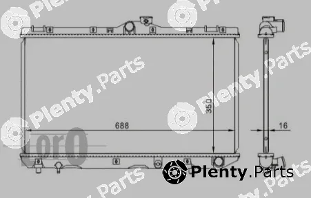 Abakus 051-017-0008 — Radiator, engine cooling