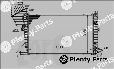 Abakus 054-017-0008 — Radiator, engine cooling
