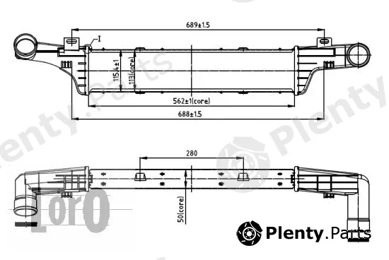 Abakus 054-018-0004 — Charge Air Cooler