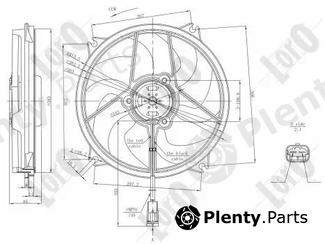 Abakus 038-014-0002 — Fan, engine cooling