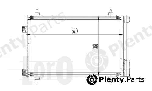 Abakus 009-016-0015 — Condenser, air conditioning