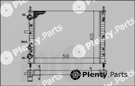 Abakus 016-017-0017 — Radiator, engine cooling